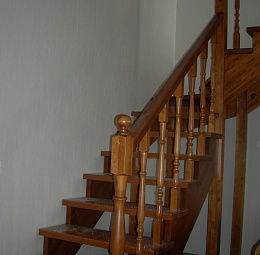 лестница с покраской на второй этаж