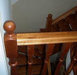 лестница с забежными ступенями на второй этаж